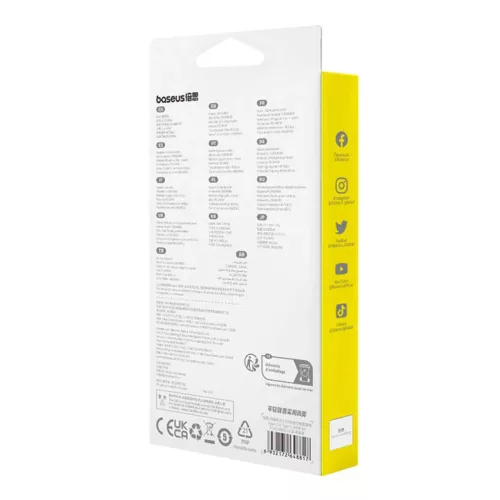 Baseus Flash gyorstöltő kábel USB-C, 240W, 1m (fekete)-6932172648817 9 kép