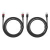 Baseus Cafule USB-C - USB-C 100W, 1m, 2db kábel (Piros Fekete, Szürk-6932172657451 5 kép