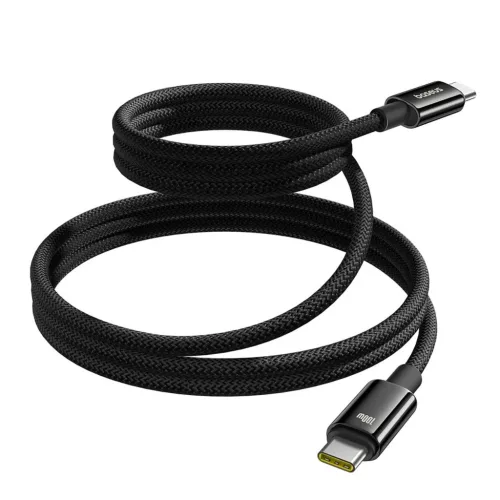 Baseus Tungsten Gold mágneses USB-C / USB-C kábel 100W 1m - fekete-6932172662363 2 kép