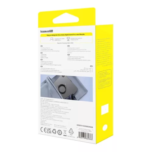 Baseus Tungsten Gold mágneses USB-C / USB-C kábel 100W 1m - fekete-6932172662363 5 kép