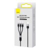 Baseus StarSpeed Gyorstöltő USB - M+L+C, 3.5A, 0,6m (fekete)-6932172635015 7 kép