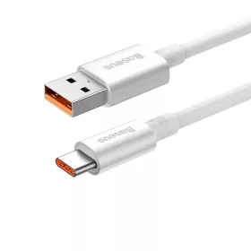 Baseus Superior USB - USB-C kábel, 100W, 0,25m (fehér)-6932172631949 2 kép