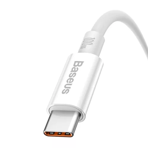 Baseus Superior USB - USB-C kábel, 100W, 0,25m (fehér)-6932172631949 4 kép