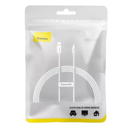 Baseus Superior USB - USB-C kábel, 100W, 1.5m (fehér)-6932172631963 8 kép