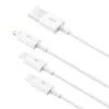 Baseus Superior Data Gyorstöltő USB - M+L+C, 3,5A, 1m (fehér)-6932172635022 5 kép