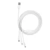 Baseus Superior Data Gyorstöltő USB - M+L+C, 3,5A, 1m (fehér)-6932172635022 6 kép
