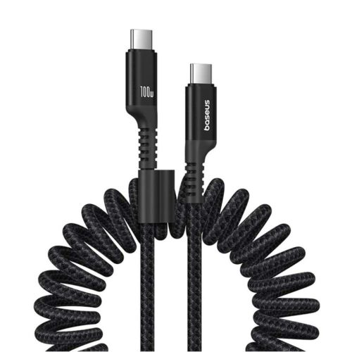 Baseus Fish-Eye 100W USB-C - USB-C gyors töltőkábel, 1m (fekete)-6932172658007 1 kép