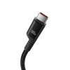 Baseus Fish-Eye 100W USB-C - USB-C gyors töltőkábel, 1m (fekete)-6932172658007 3 kép