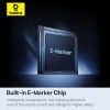 Baseus Fish-Eye 100W USB-C - USB-C gyors töltőkábel, 1m (fekete)-6932172658007 7 kép