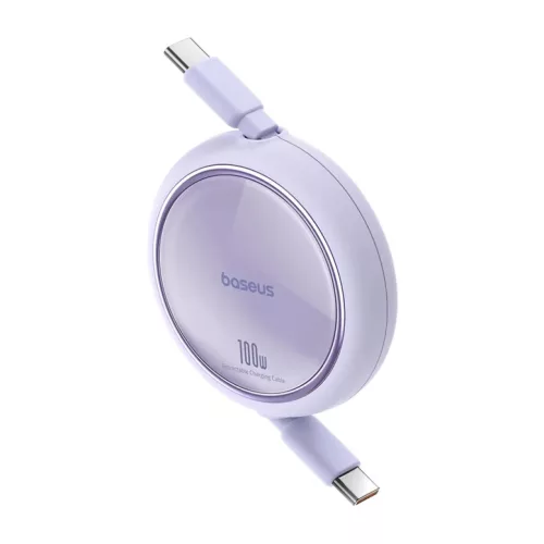 Baseus Free2Draw USB-C - USB-C kábel, PD, 100 W, 1 m (lila)-6932172647544 2 kép