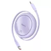 Baseus Free2Draw USB-C - USB-C kábel, PD, 100 W, 1 m (lila)-6932172647544 3 kép