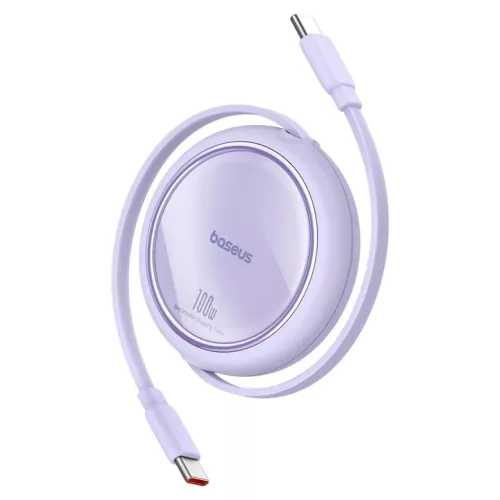 Baseus Free2Draw USB-C - USB-C kábel, PD, 100 W, 1 m (lila)-6932172647544 3 kép