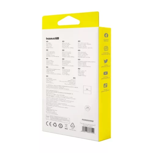 Baseus Free2Draw USB-C - USB-C kábel, PD, 100 W, 1 m (lila)-6932172647544 8 kép
