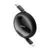 Baseus Free2Pull visszahúzható USB-C / Lightning kábel 20W 1m - fek-6932172661359 2 kép