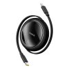 Baseus Free2Pull visszahúzható USB-C / Lightning kábel 20W 1m - fek-6932172661359 3 kép