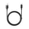 USB-A - USB-C kábel Baseus Silky, 100W, 5A, 1m, Fekete