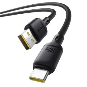 USB-A - USB-C kábel Baseus Silky, 100W, 5A, 1m, Fekete-6932172668747 2 kép