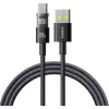USB-A - USB-C kábel Baseus Display 2, 100W, 5A, 2m, Fekete P10382701111-00