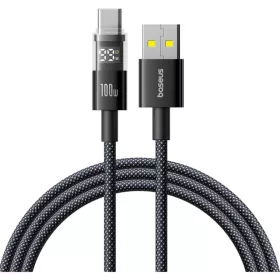   USB-A - USB-C kábel Baseus Display 2, 100W, 5A, 2m, Fekete P10382701111-00