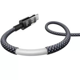 USB-A - USB-C kábel Baseus Display 2, 100W, 5A, 2m, Fekete P103827011-6932172682163 2 kép