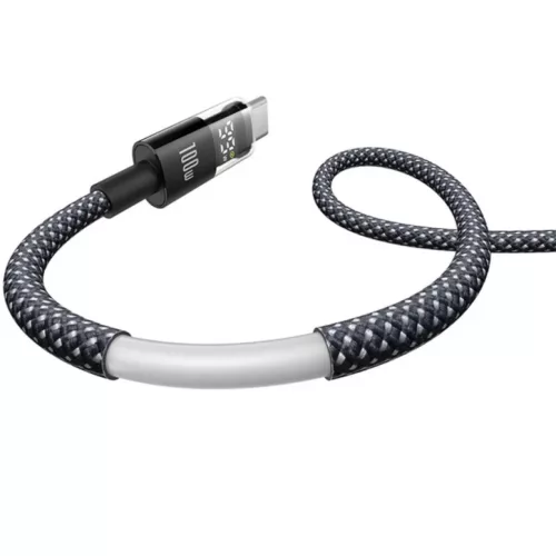 USB-A - USB-C kábel Baseus Display 2, 100W, 5A, 2m, Fekete P103827011-6932172682163 2 kép