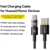 USB-A - USB-C kábel Baseus Display 2, 100W, 5A, 2m, Fekete P103827011-6932172682163 6 kép