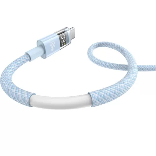 USB-A - USB-C kábel Baseus Display 2, 100W, 5A, 2m, kék P10382701311-6932172682125 3 kép