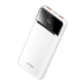 BWOO Ultra vékony 22,5W 10000 mAh power bank, fehér-6933654813709 2 kép