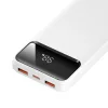 BWOO Ultra vékony 22,5W 10000 mAh power bank, fehér-6933654813709 3 kép