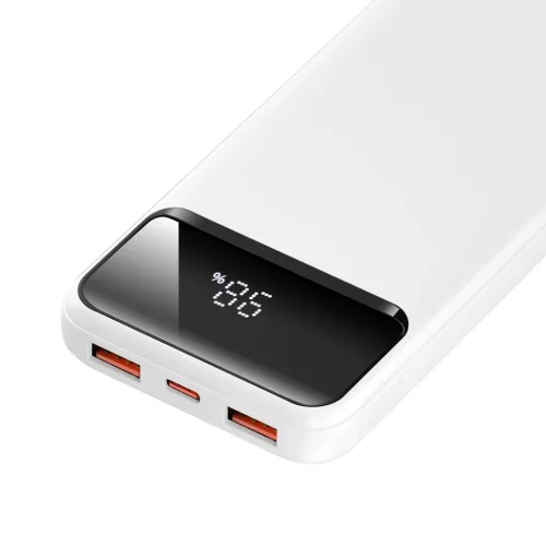 BWOO Ultra vékony 22,5W 10000 mAh power bank, fehér-6933654813709 3 kép