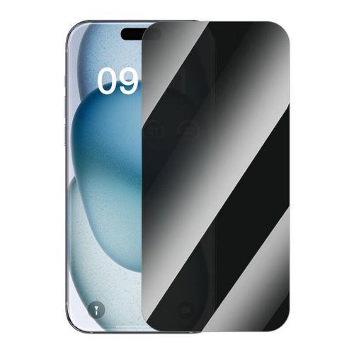 Baseus Superior iPhone 15 privát üvegfólia + tisztítókészlet és-6932172660826 1 kép