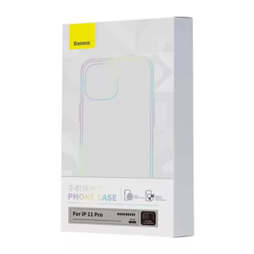 Baseus Simple átlátszó tok, iPhone 11 Pro tok-6932172630119 8 kép