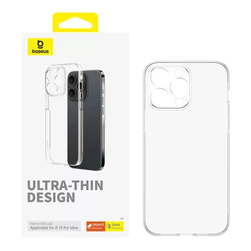 Baseus OS-Lucent Series iPhone 15 Pro Max tok (átlátszó)-6932172641016 3 kép