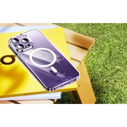 Mágneses tok iPhone 15 Plus Baseus OS-Lucent sorozathoz (átlátszó)-6932172641030 6 kép