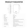 BWOO P73 power bank 22.5W 20000 mAh 2 beépített kábel 1 x USB-C 1 x-6933654816359 3 kép