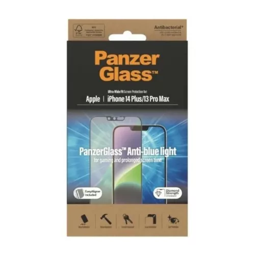 PanzerGlass Ultra-Wide Fit Antibakteriális Edzett Üveg Kék Fény Sz-5711724027932 8 kép
