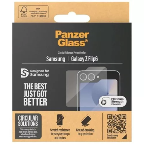 PanzerGlass Classic Fit üvegfólia Samsung Galaxy Z Flip 6-5715685001420 4 kép