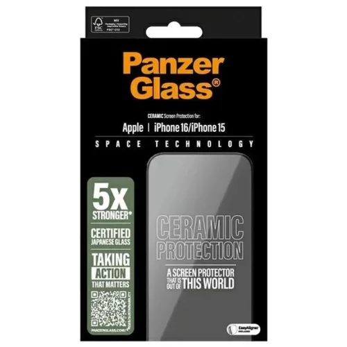PanzerGlass Ceramic Üvegfólia iPhone 16 6.1" Ultra-Wide Fit 2853-5715685002298 4 kép