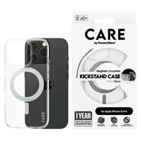 iPhone 16 Pro CARE by PanzerGlass Feature Kickstand tok ezüst/ezüst -5715685003882 1 kép