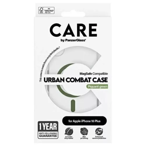  iPhone 16 Plus 6.7" zöld/zöld CARE by PanzerGlass Flagship tok MagS-5715685004377 4 kép