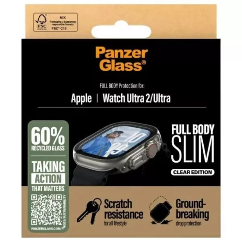 PanzerGlass Full Body Slim Apple Watch Ultra 2 / Ultra 49mm Átlátsz�-5715685003646 4 kép