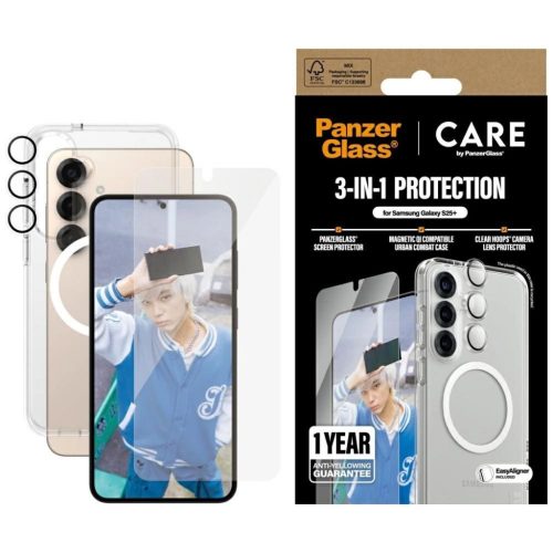 CARE by PanzerGlass Flagship 3in1 tok + üvegfólia + objektívvédő -5715685016141 1 kép