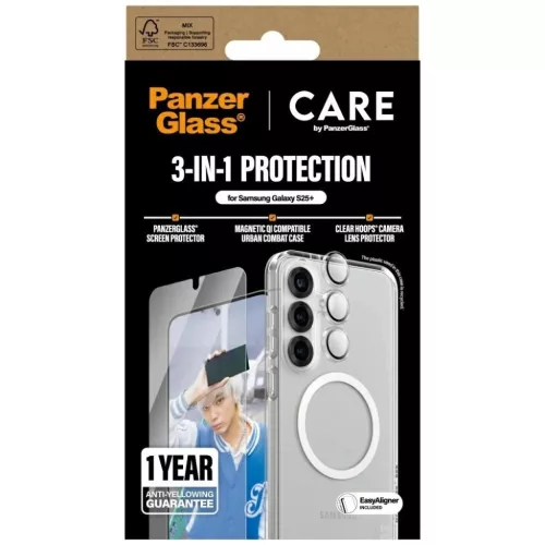 CARE by PanzerGlass Flagship 3in1 tok + üvegfólia + objektívvédő -5715685016141 4 kép