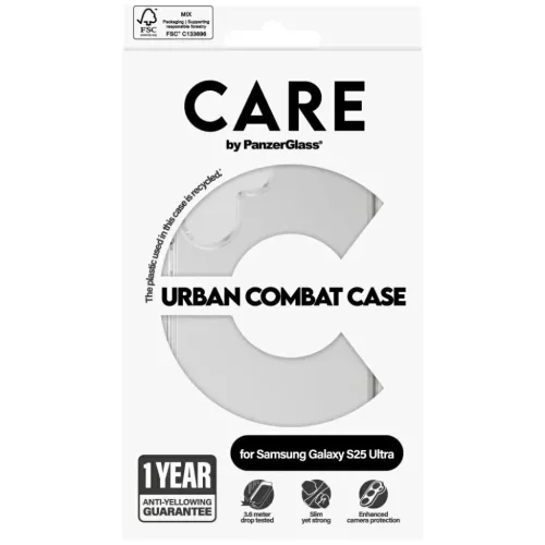  Samsung Galaxy S25 Ultra Átlátszó CARE by PanzerGlass Flagship Urb-5715685016905 4 kép