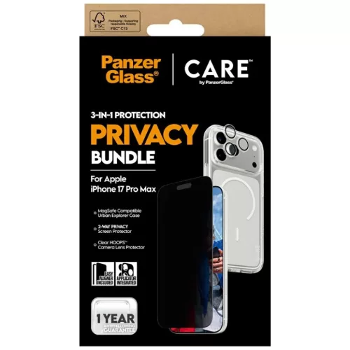 CARE by PanzerGlass Flagship Privacy 3 az 1-ben tok + üvegfólia + le-5715685027444 6 kép