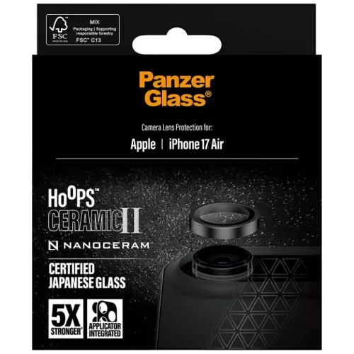  iPhone Air lencséhez PanzerGlass Hoops Ceramic II edzett üveg üveg-5715685027901 5 kép