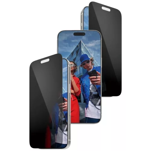 PanzerGlass Ultra-Wide Fit Fastfit privát üvegfólia iPhone 17 Pro M-5715685030512 2 kép