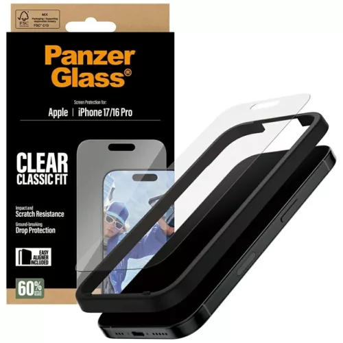 iPhone 17 / 16 Pro PanzerGlass Classic Fit EasyAligner edzett üveg ü-5715685025808 4 kép