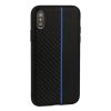 MOTO CARBON tok Samsung Galaxy A6 Plus 2018 fekete, kék csíkkal-5900217282617 3 kép