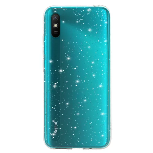 Crystal Glitter tok Xiaomi Redmi 9A Silver-5900217367598 2 kép